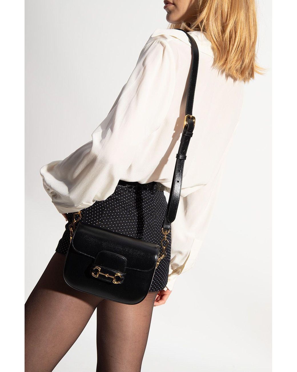 Gucci horsebit 1955 Mini Shoulder Bag in Black Lyst