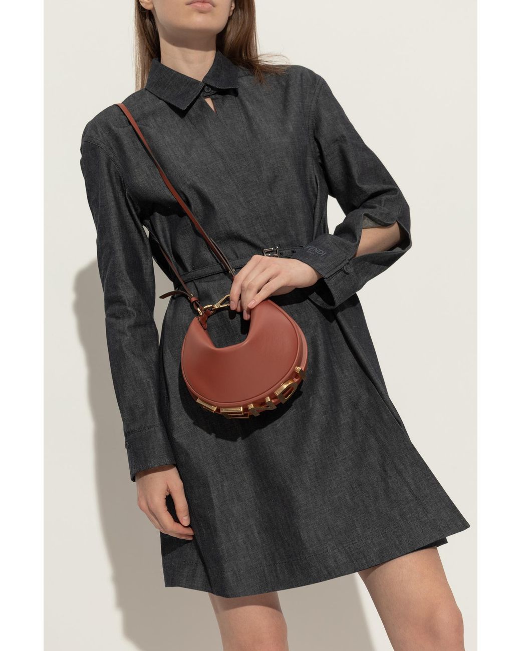 Fendi Black Shoulder Bag 'Graphy Mini'