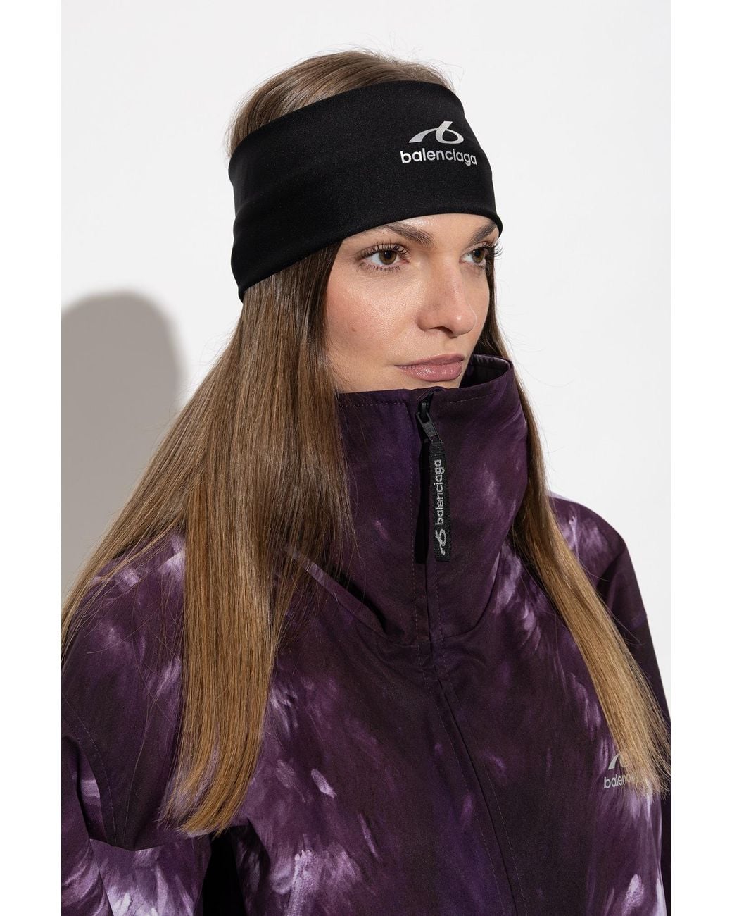Balenciaga Black Logo Headband