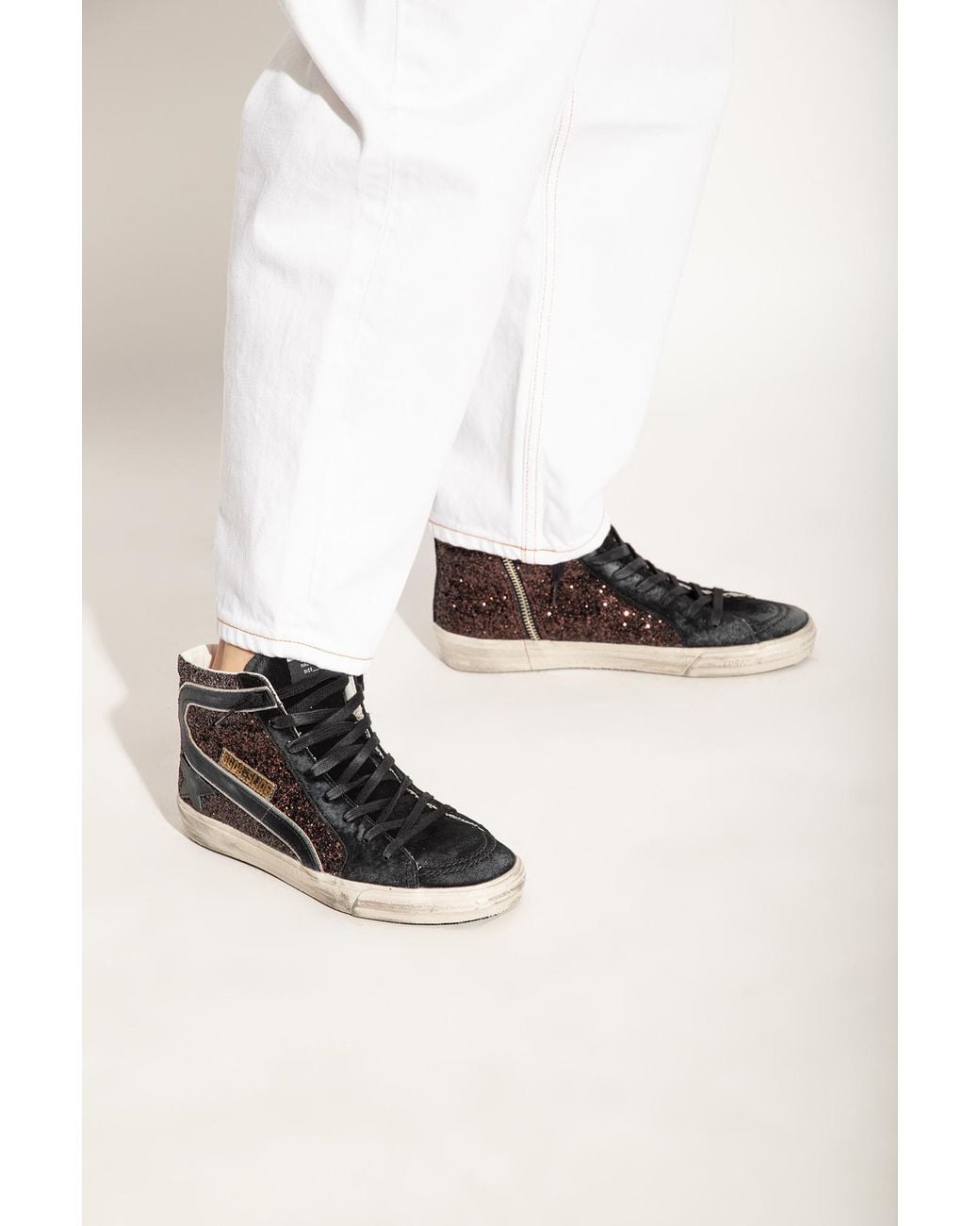 Golden Goose Deluxe Brand Black Slide Classic Sneakers