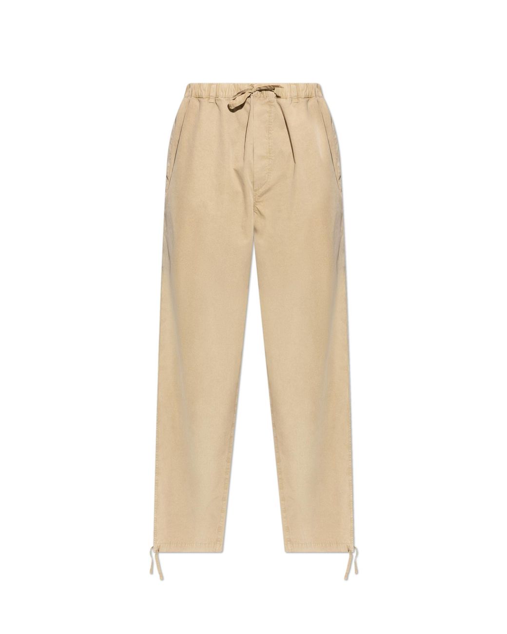 Ferragamo Natural Loose-Fit Cotton Trousers for men
