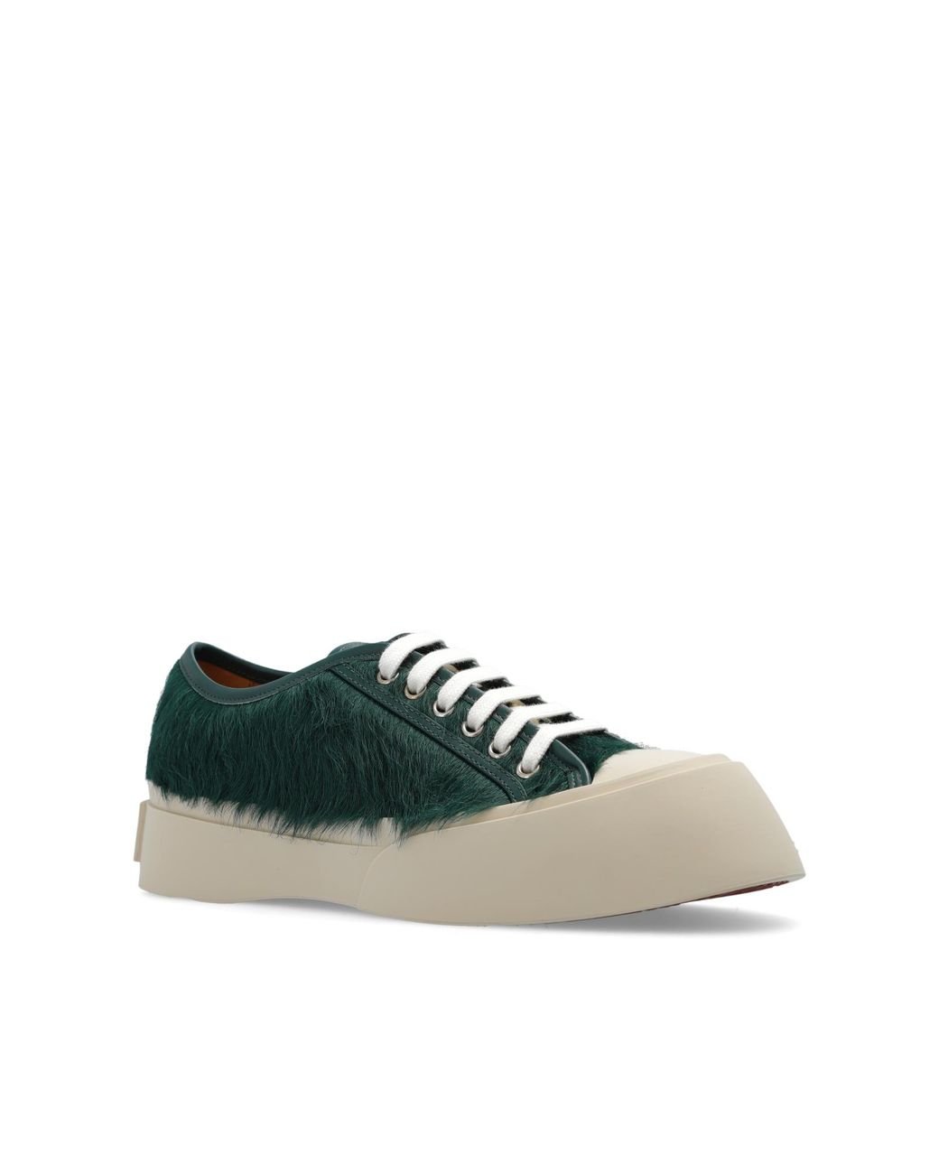 Marni pablo Fur Sneakers in Green Lyst
