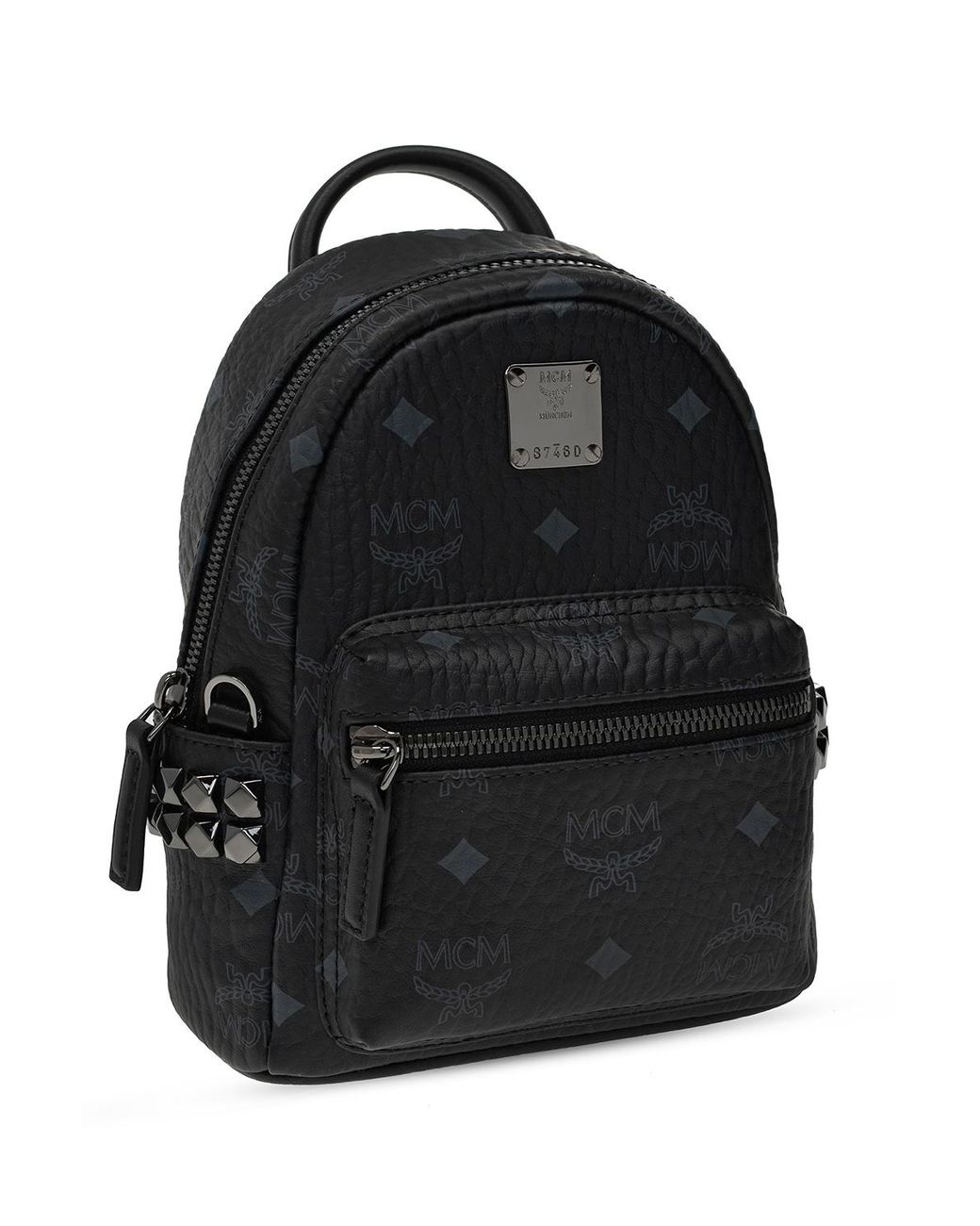 mcm backpack black