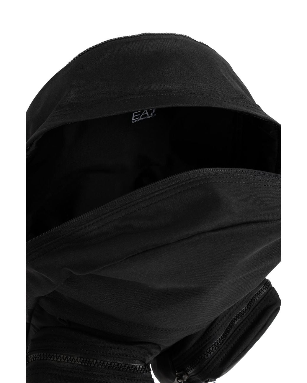 EA7 Black Backpack