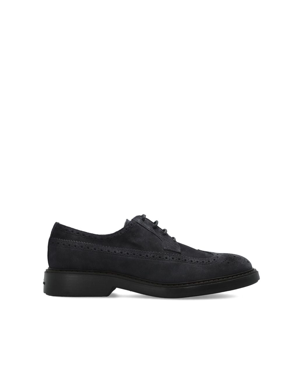 Hogan Black Shoes 'Bucature' for men