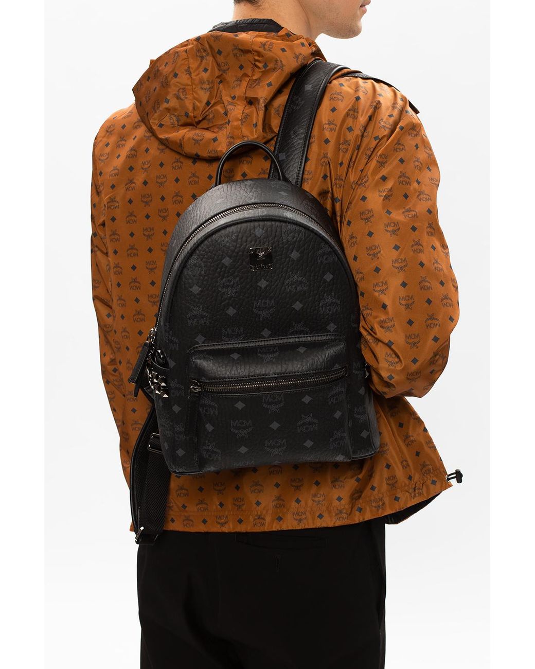 MCM Stark Backpack 40 in Black for Men Lyst UK