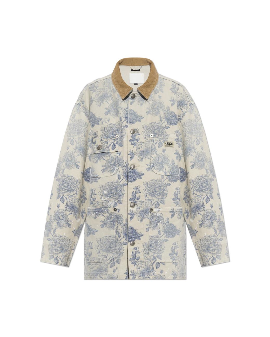 R13 White Denim Jacket