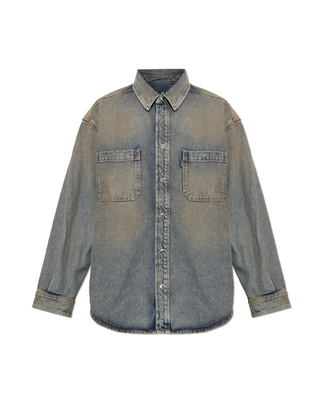 Haikure Gray "Nelson" Denim Shirt for men