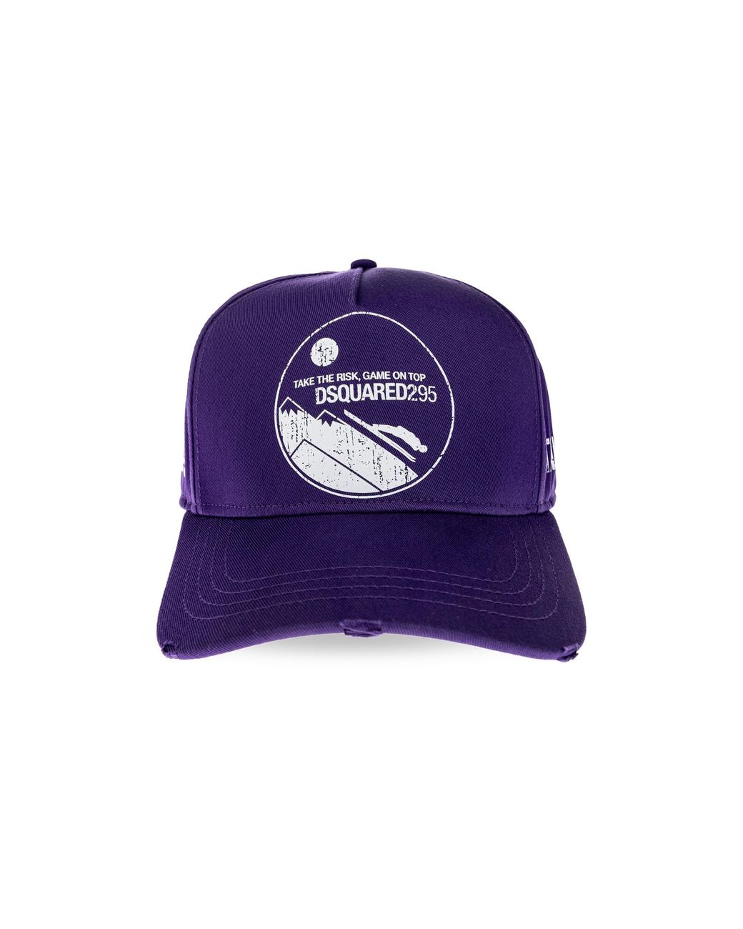 DSquared² Purple Baseball Cap With Visor for men
