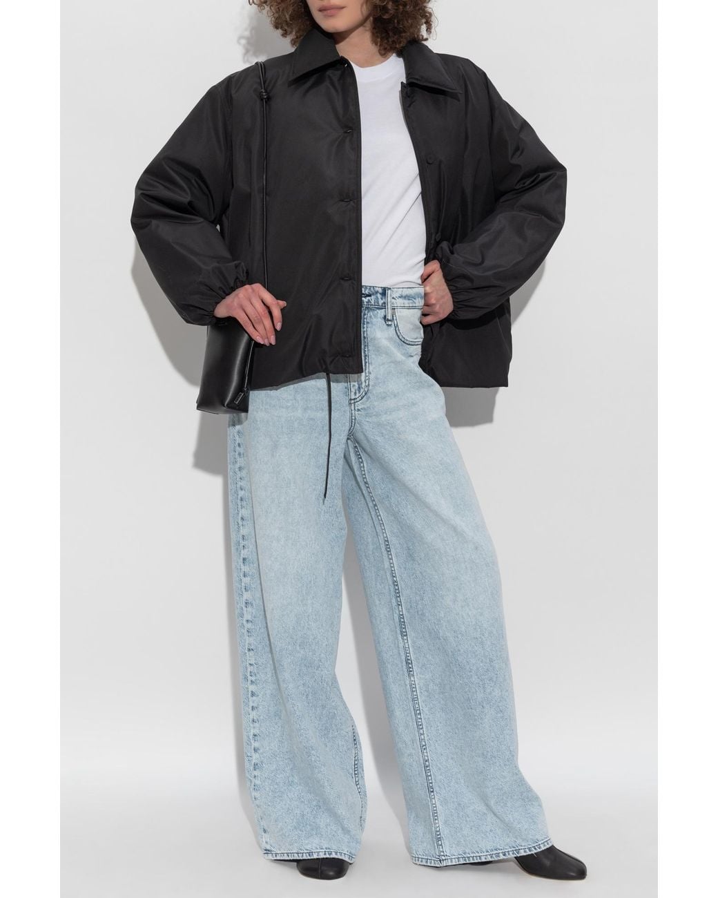 Rag & Bone Blue Wide-Leg Jeans Featherweight Sofie