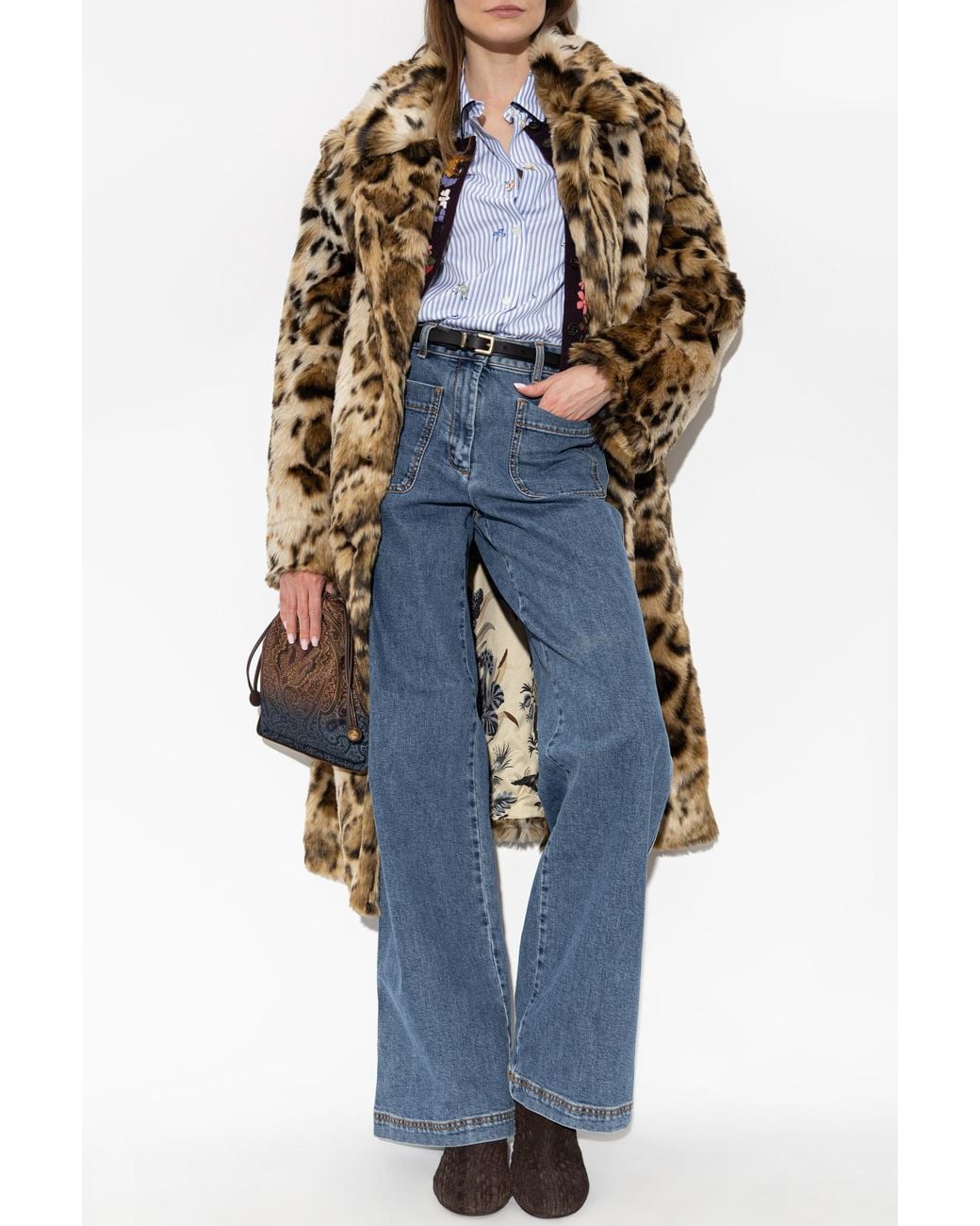 Etro Blue Striped Shirt