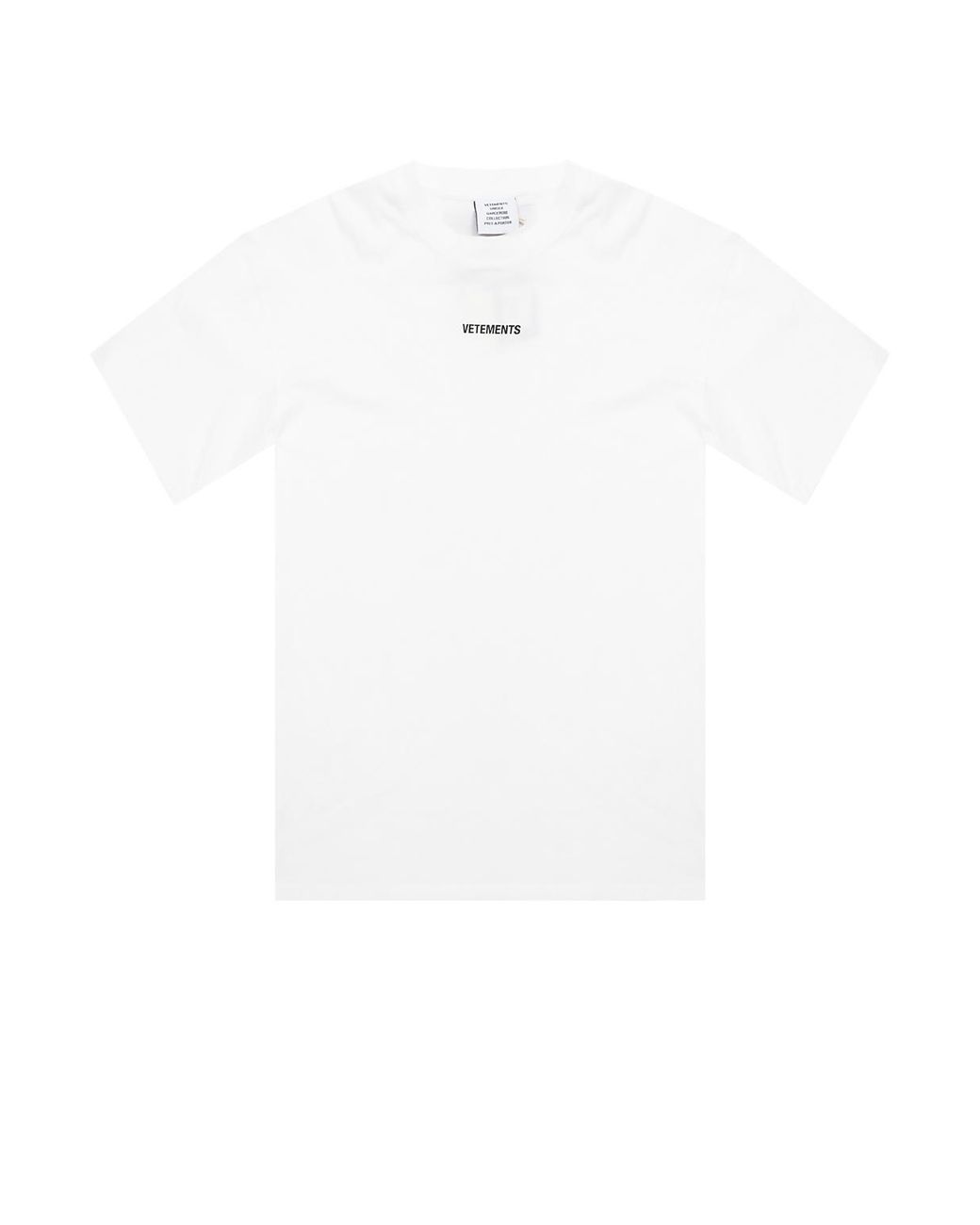 vetements ホワイトロゴ Tシャツ Vetements T-shirt With Logo in White for Men | Lyst