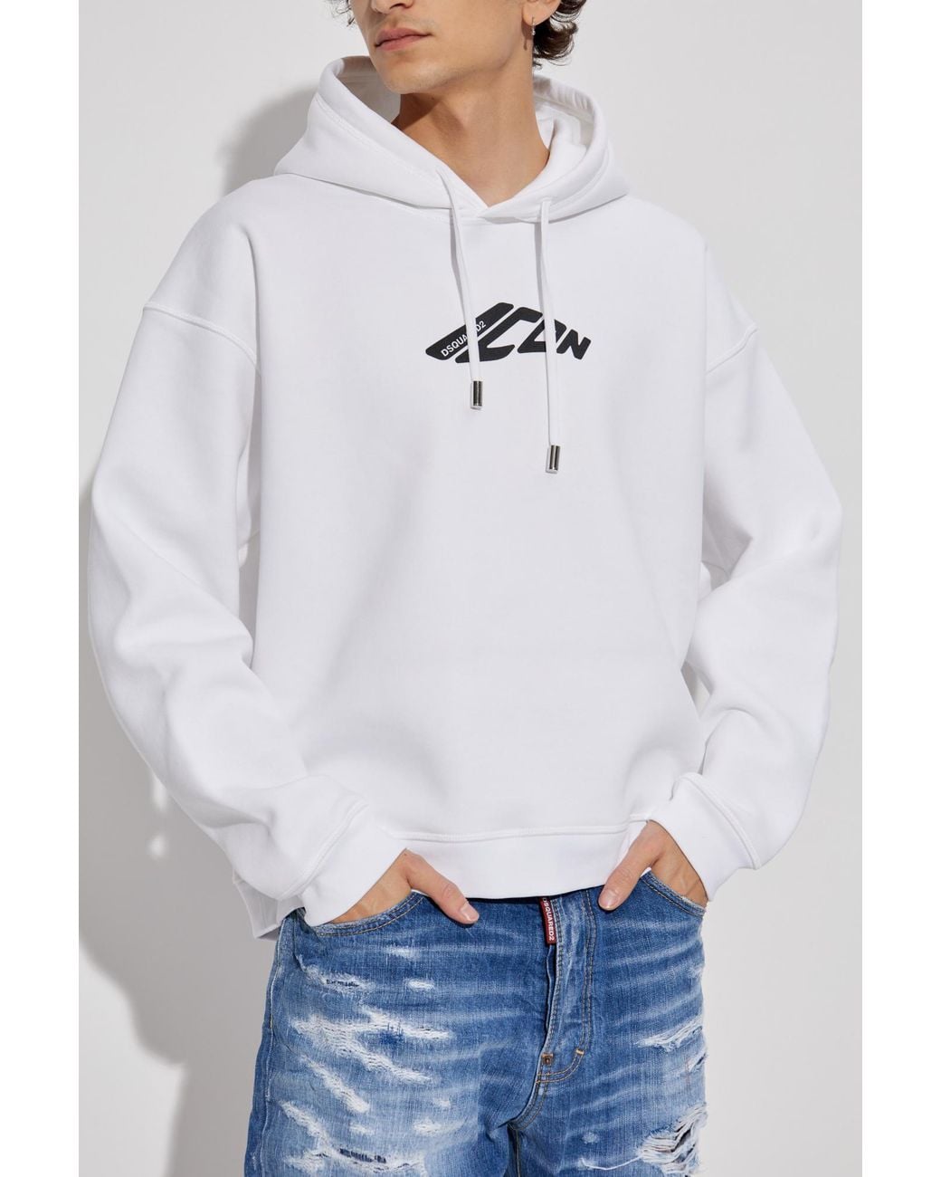DSquared² Blue Hoodie for men