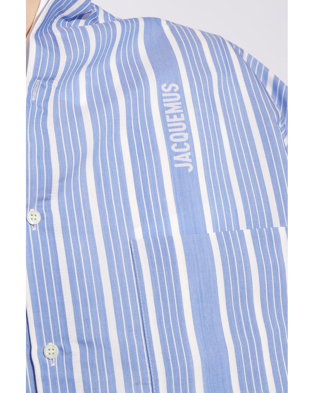 Jacquemus 'Cuadro' asymmetrical shirt | Men's Clothing | Vitkac
