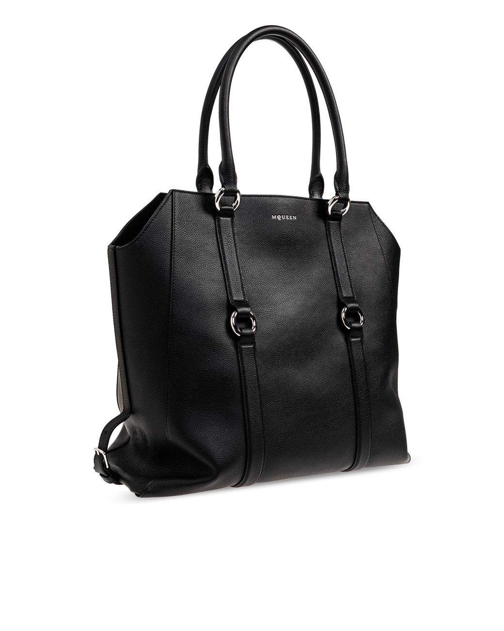Alexander McQueen Black 'Farringdon' Shopper Bag for men