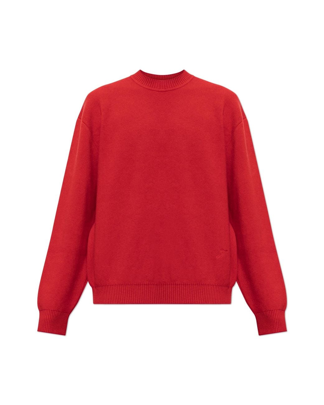 Jacquemus Red Wool Sweater 'Pelota' for men