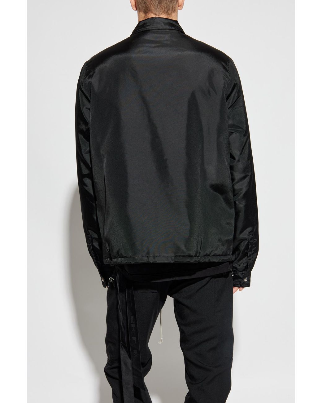 Rick Owens Black Jacket 'Concaled' for men