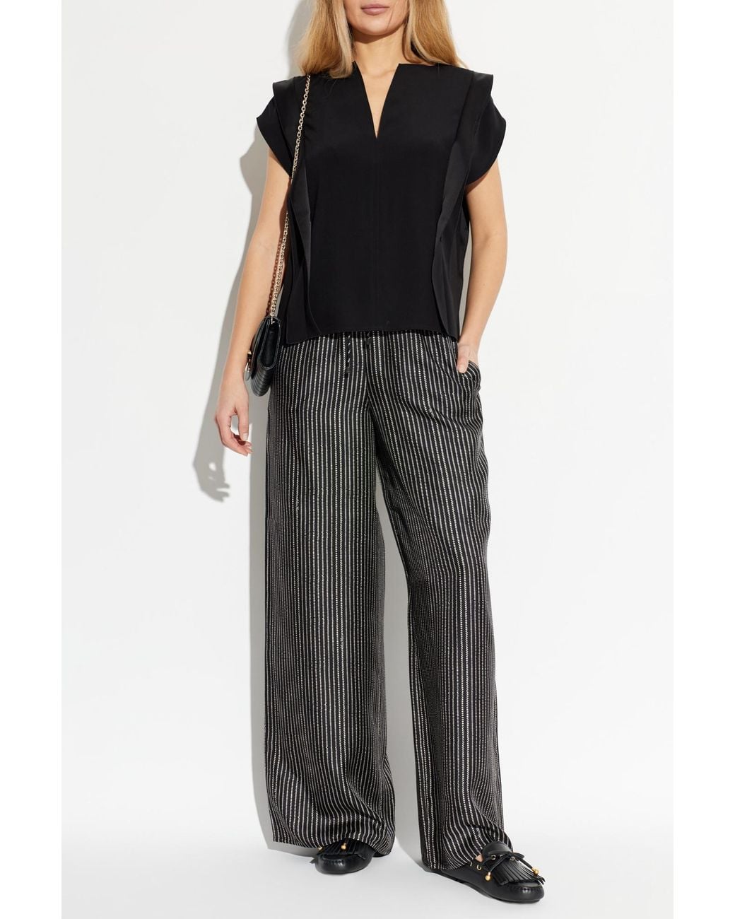 Max Mara Black 'Abete' Top
