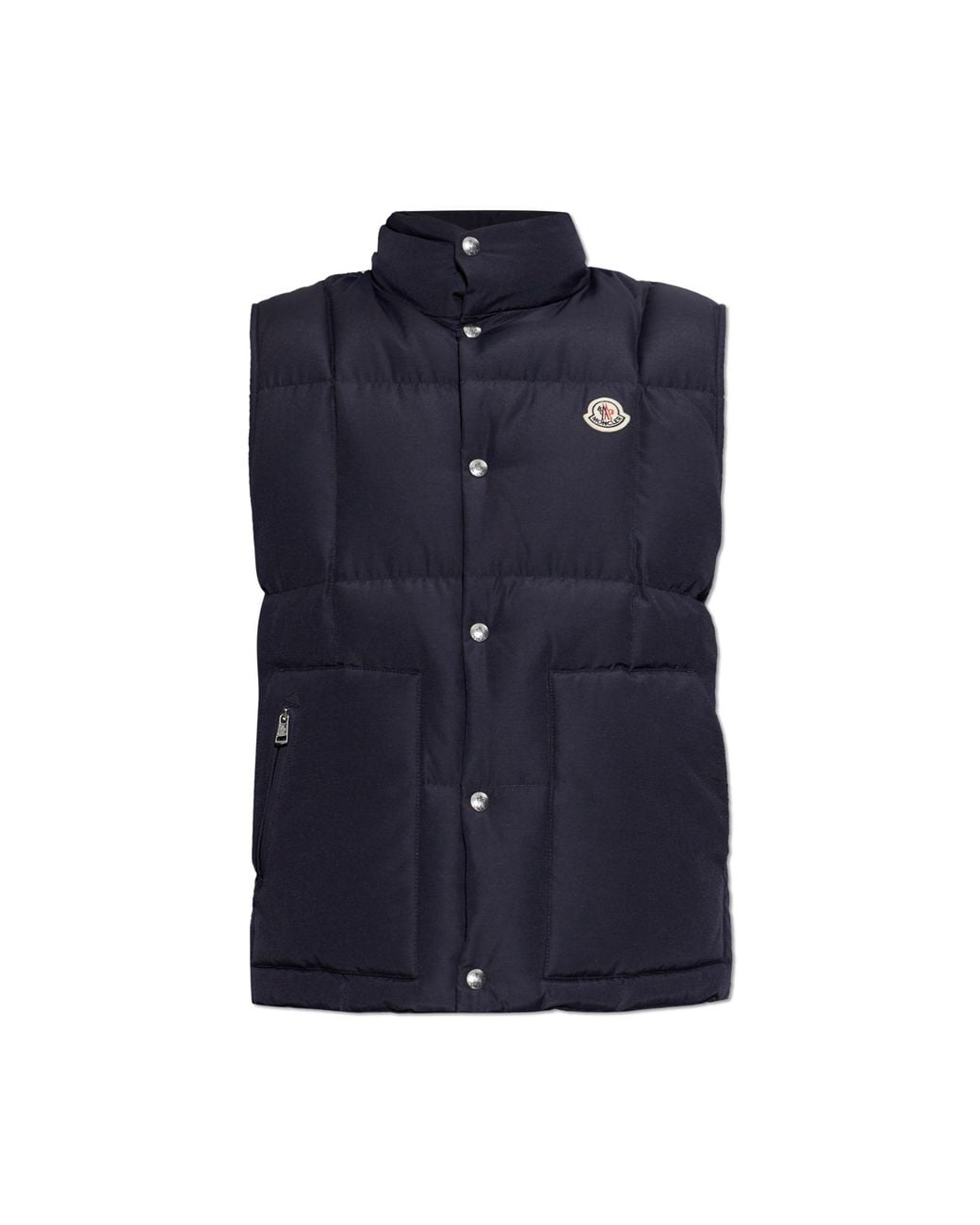 Moncler Blue Puffer Vest 'Brumelune' for men