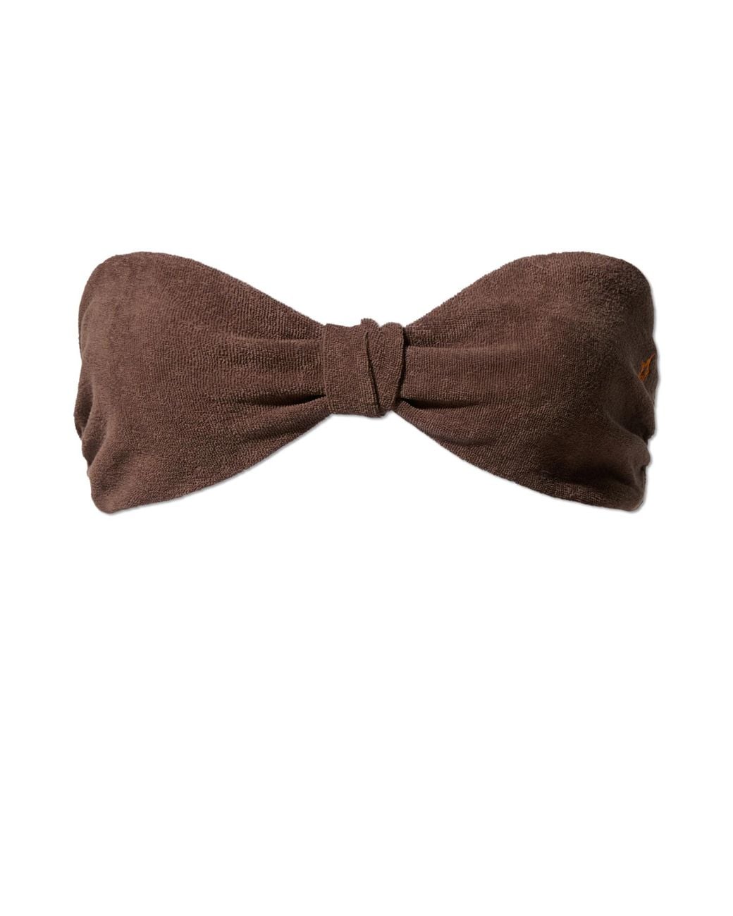 Perfect Moment Brown Cotton Terry Bra
