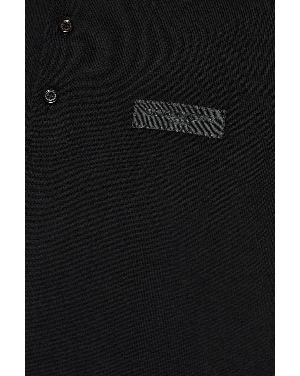Givenchy Black Polo With Logo for men