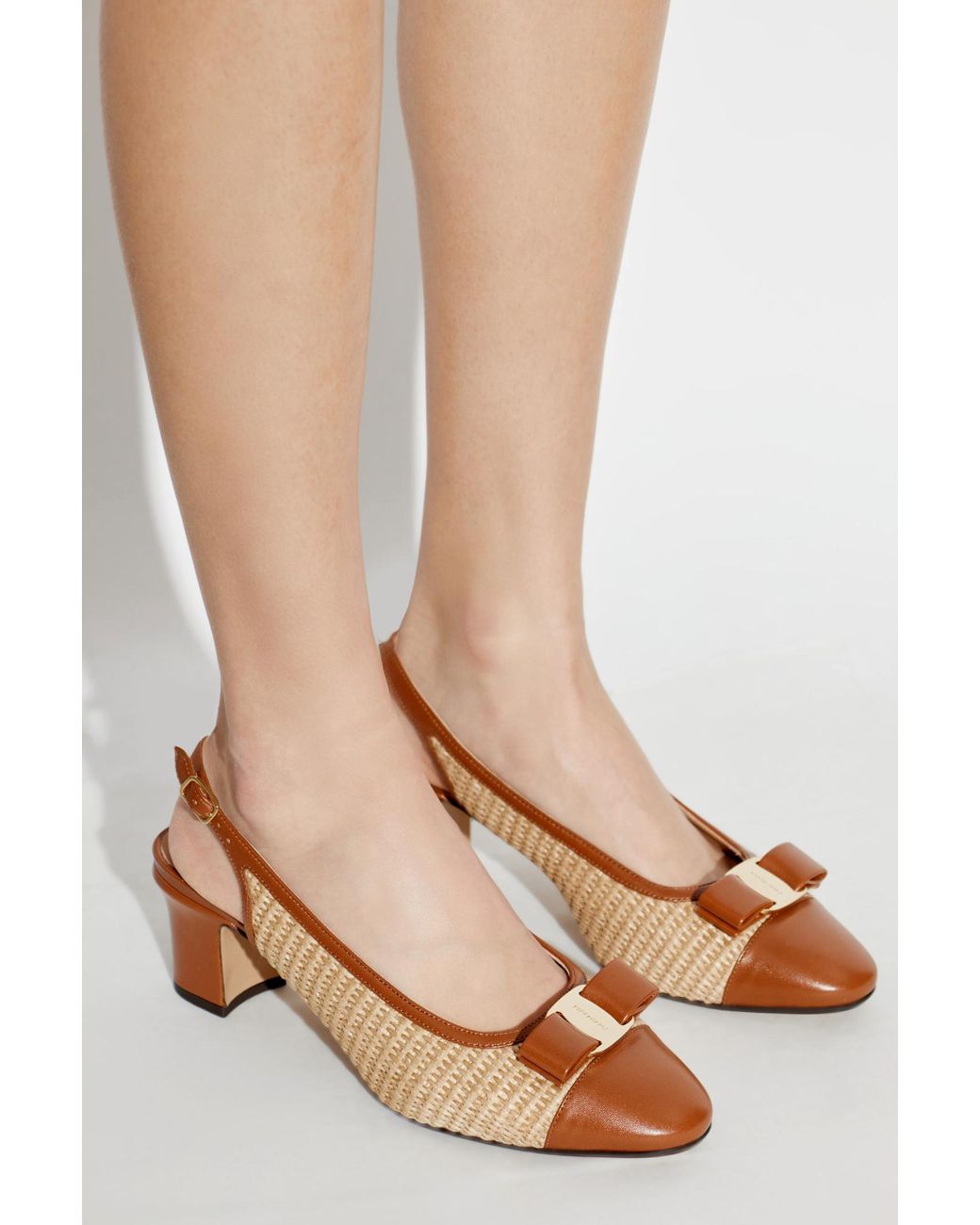 Ferragamo Brown Heeled Shoes 'Vetty'