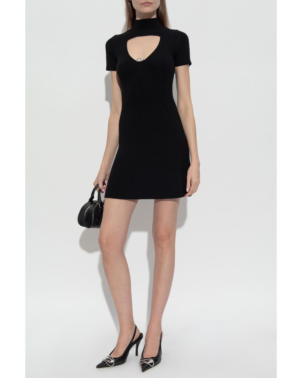 DIESEL Black Wool Dress 'M-Olympe'
