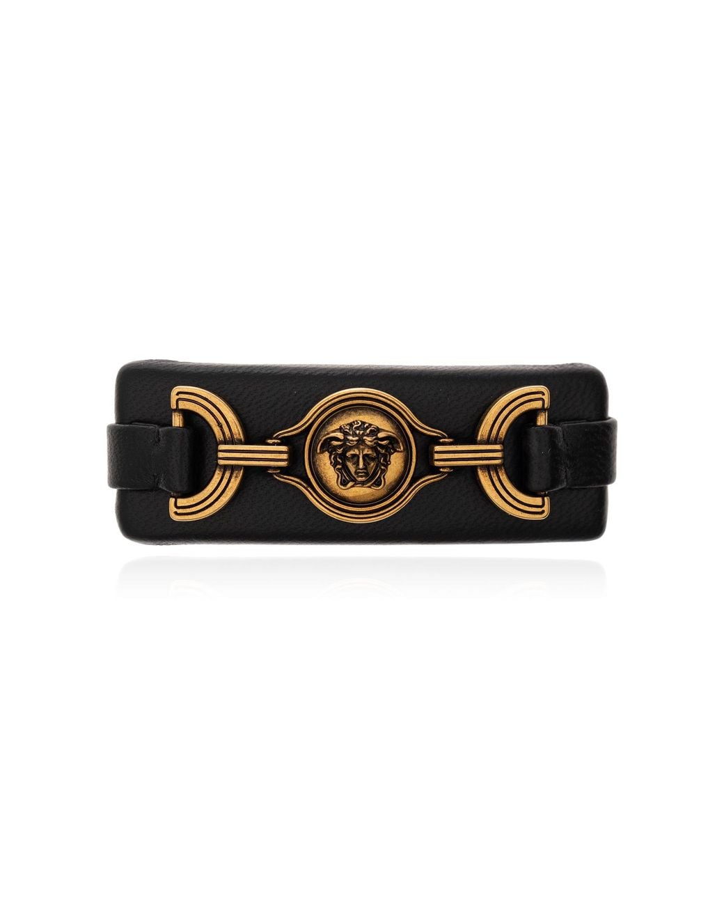 Versace Black Medusa Head Hair Clip