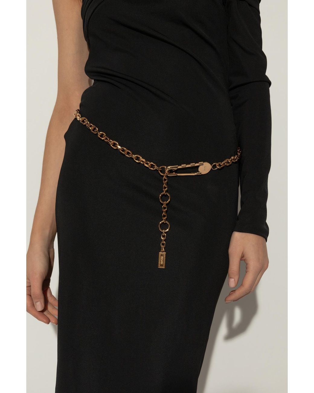Versace Metallic Belt With Medusa Head Motif