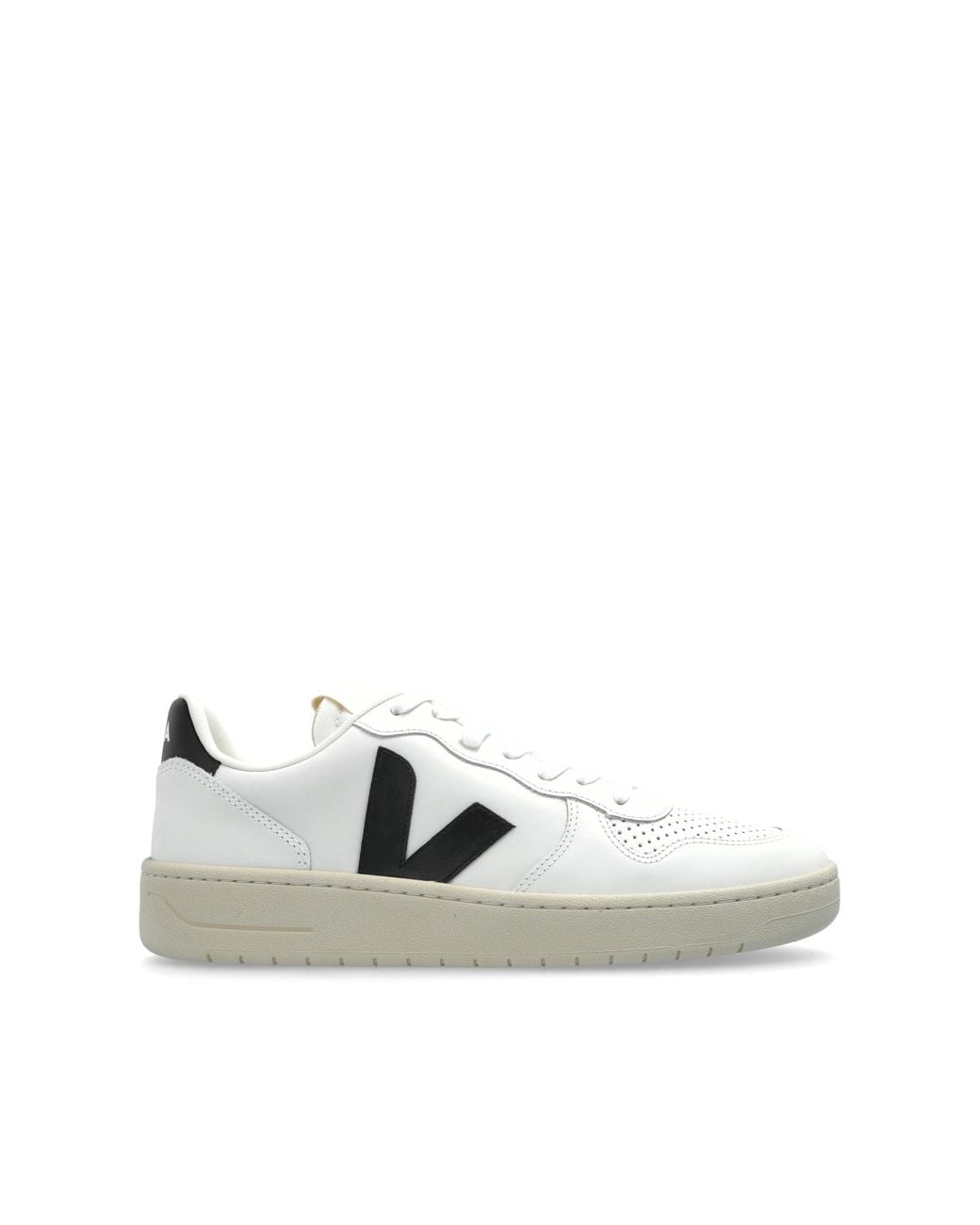 Veja White Sneakers V-10 Prime Leather for men
