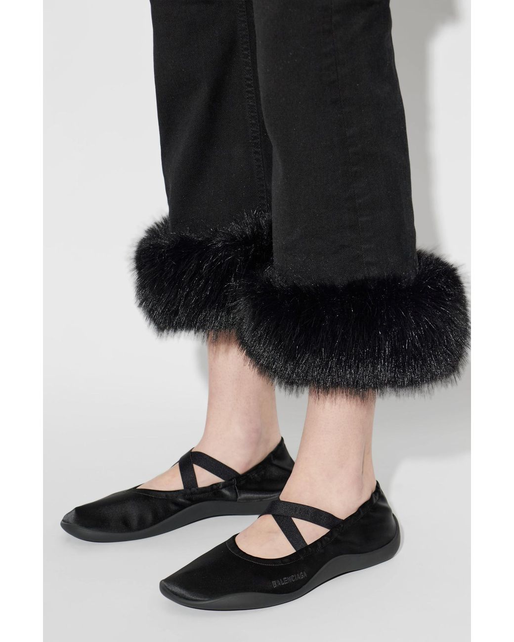 Balenciaga Black 'Shibuya' Ballet Flats