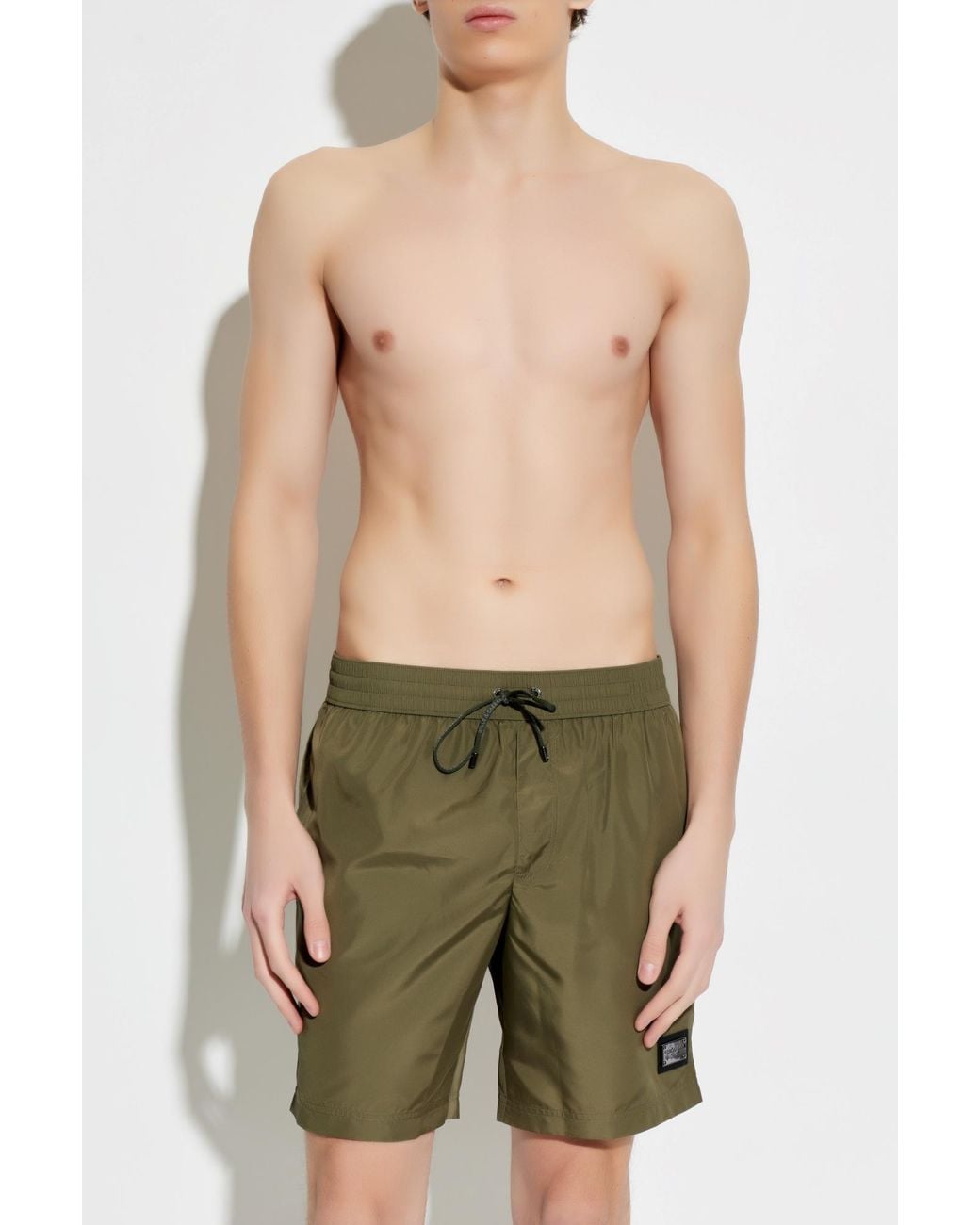 Dolce & Gabbana Green Swim Shorts for men