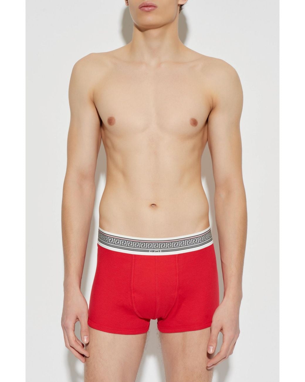 Versace Red Cotton Boxers for men