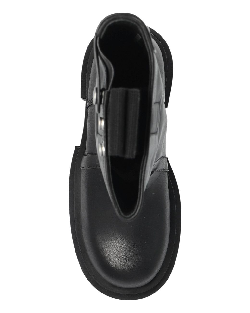 Rick Owens Leather Boots Pull On Bogun in Black | Lyst