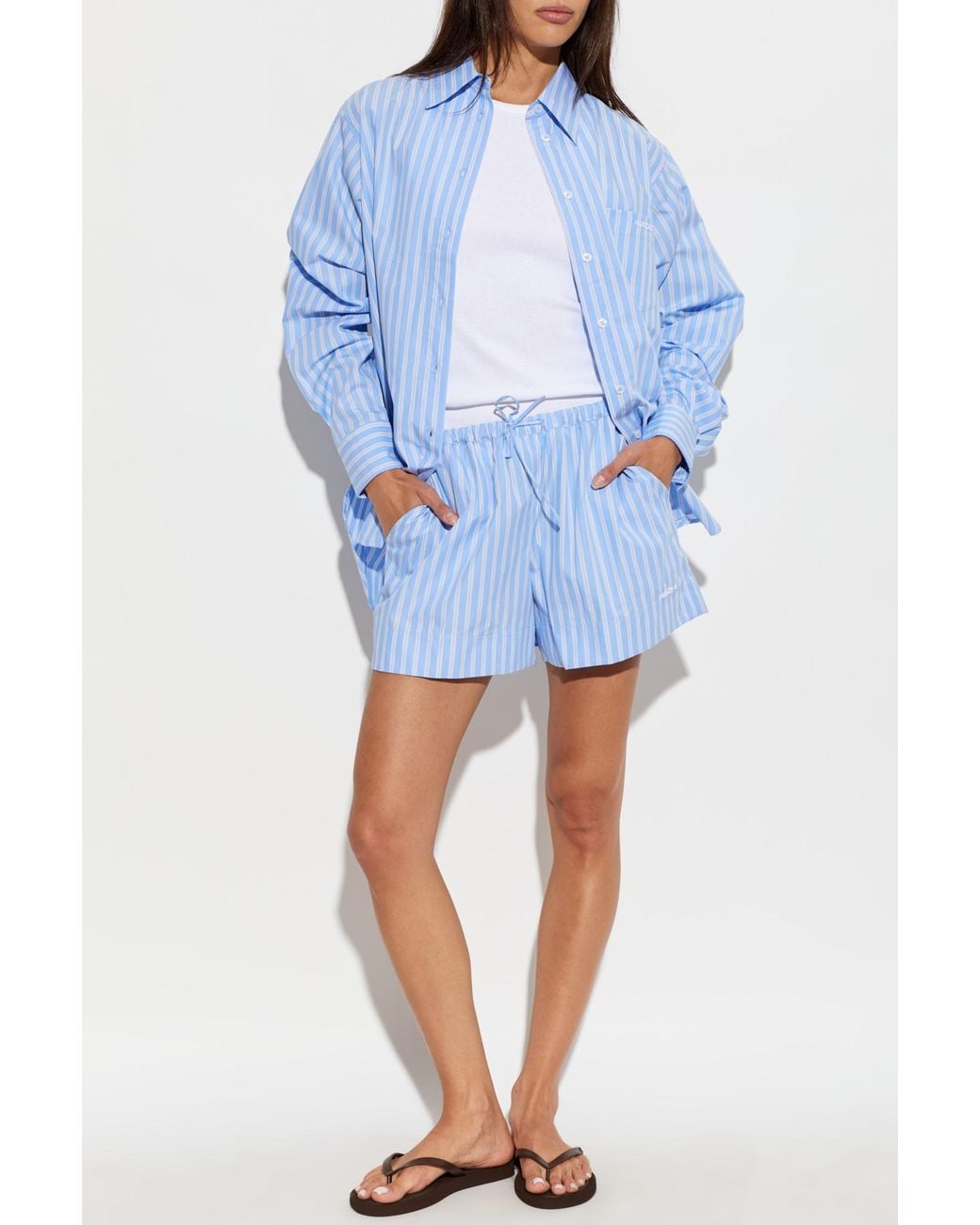 Hunza G Blue 'Essential' Shirt