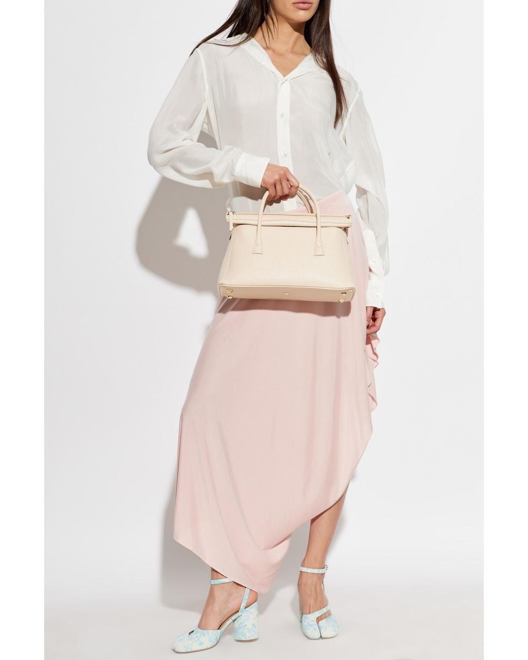 Maison Margiela White Asymmetrical Skirt