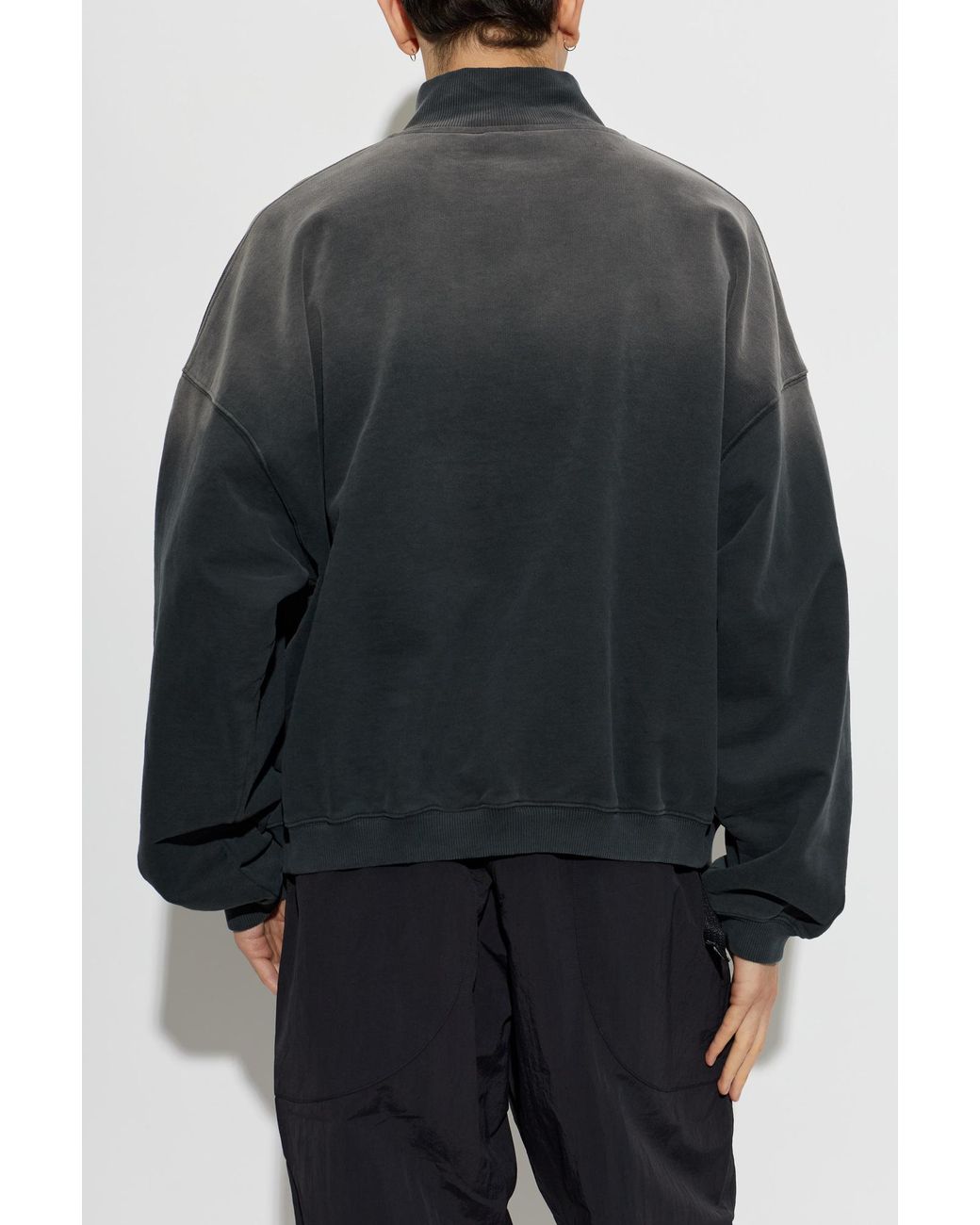 Represent Black 'Vintage'-Effect Sweatshirt for men