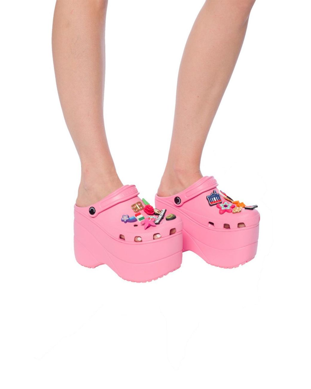 Balenciaga Rubber X Crocs in Pink | Lyst