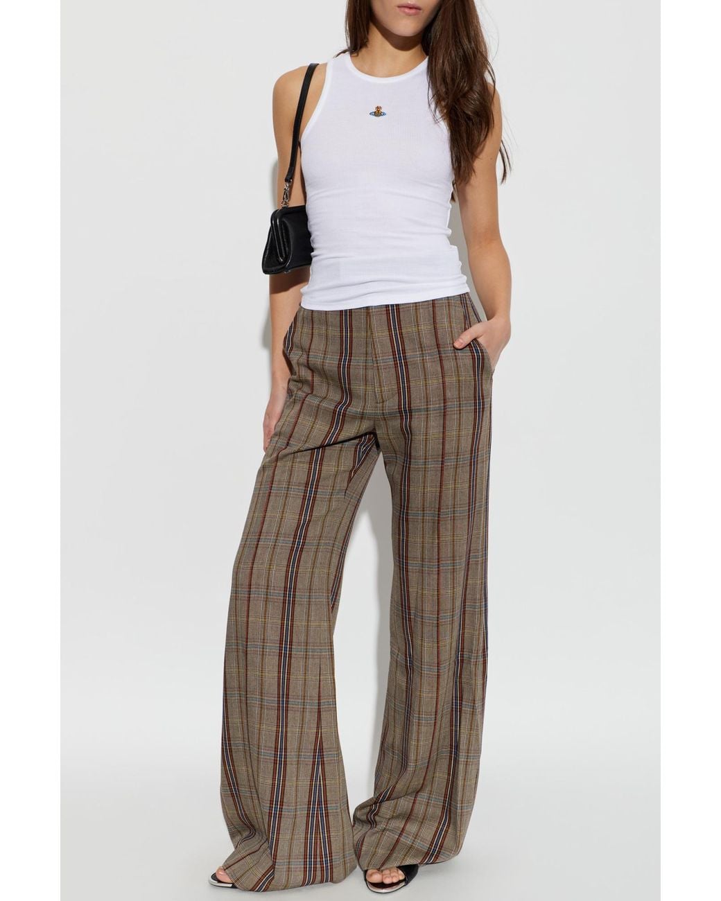 Vivienne Westwood Brown Wide-Leg Trousers