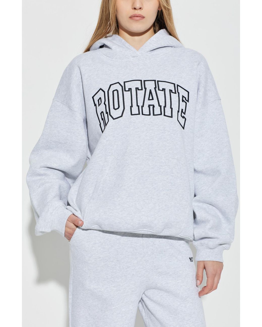 ROTATE BIRGER CHRISTENSEN Gray Hoodie