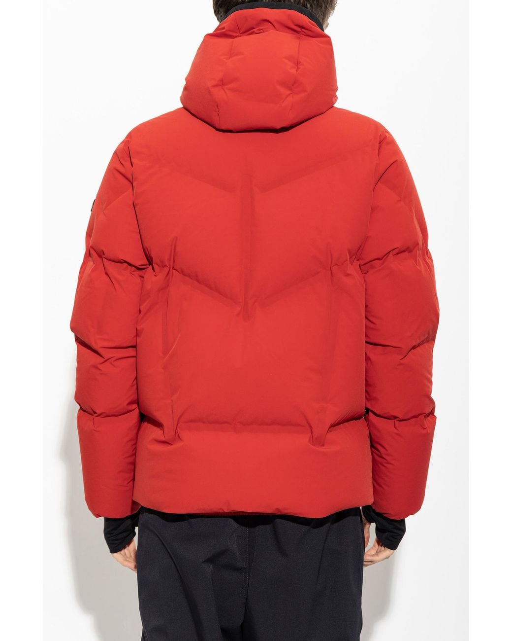 Moncler Red Sweater With Logo Patch for men