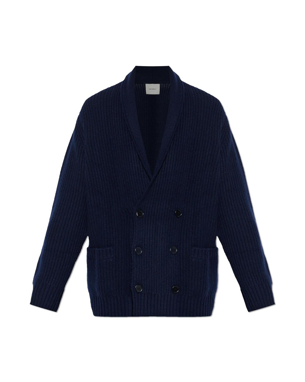 Lisa Yang Blue Cardigan 'Lyle' for men