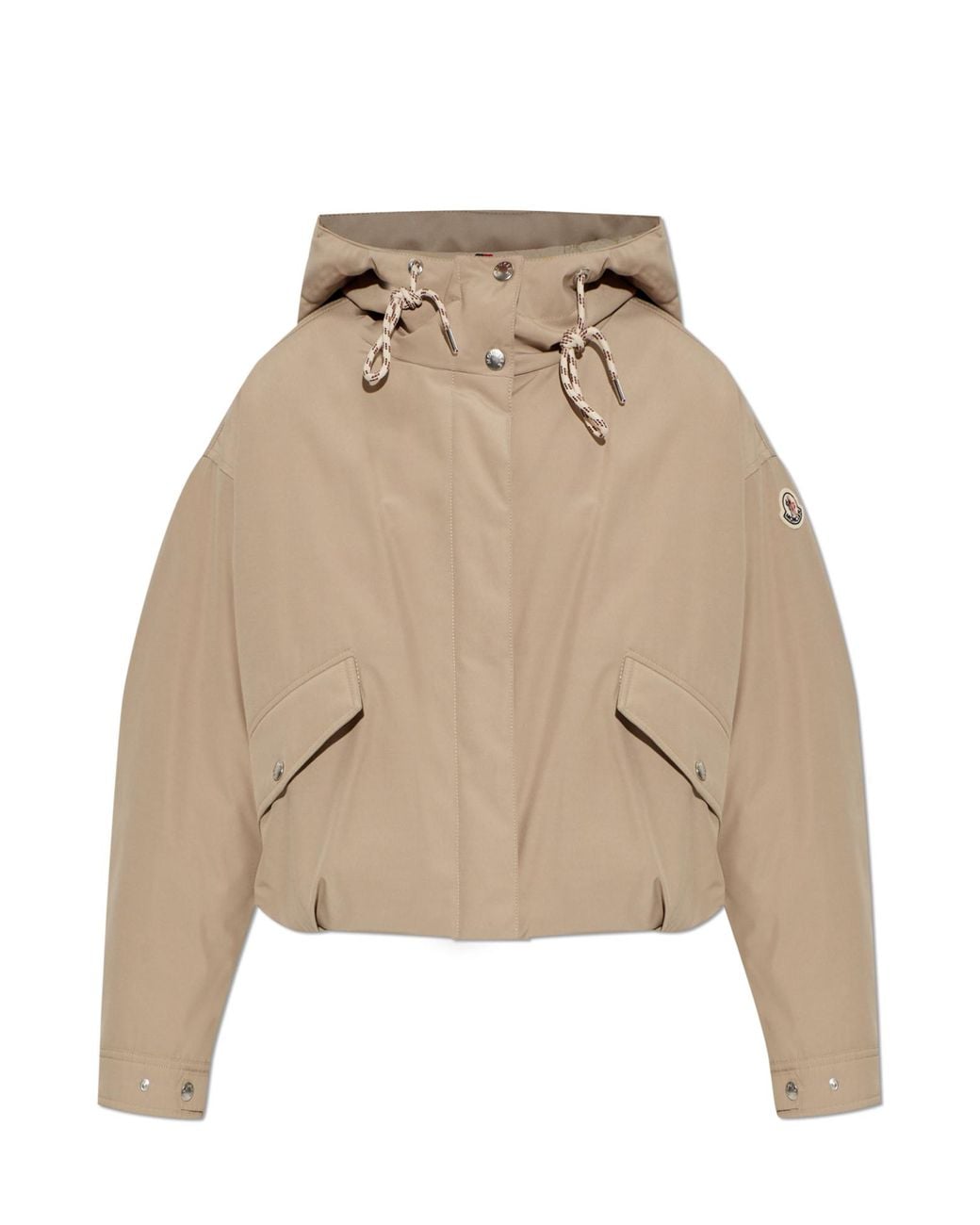Moncler Natural Puffer Jacket With Hood 'Eucalyptus'