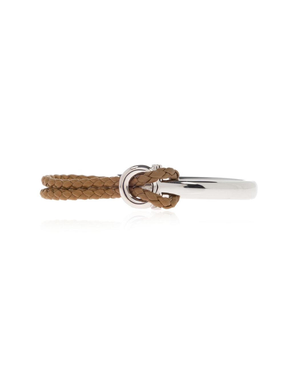 Ferragamo Brown Bracelet With Engraved Logo for men