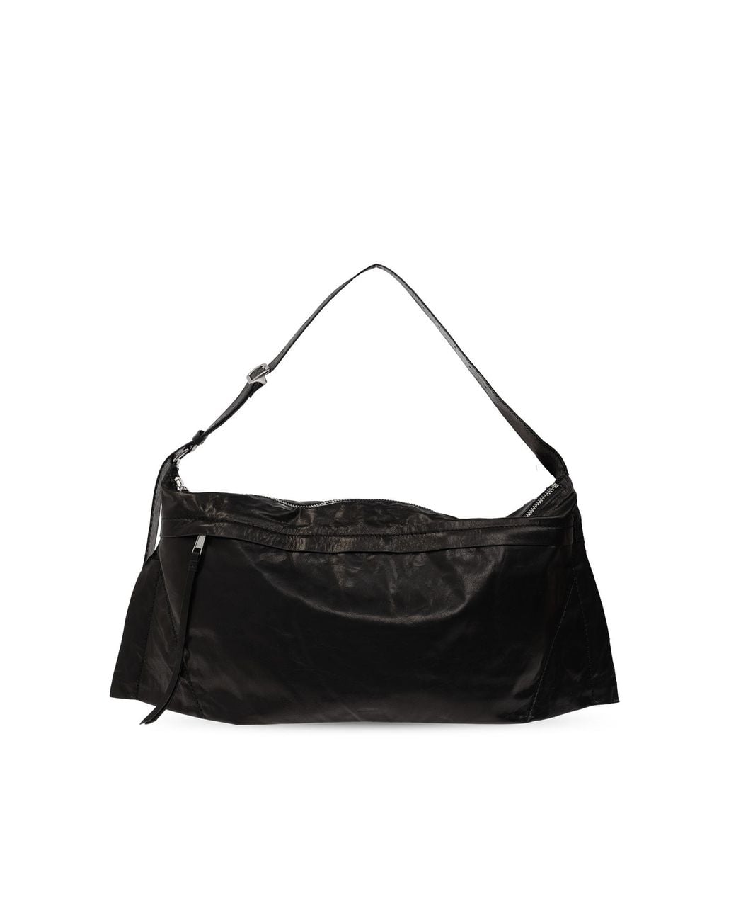 AllSaints Black Leather Shoulder Bag 'Lutece'