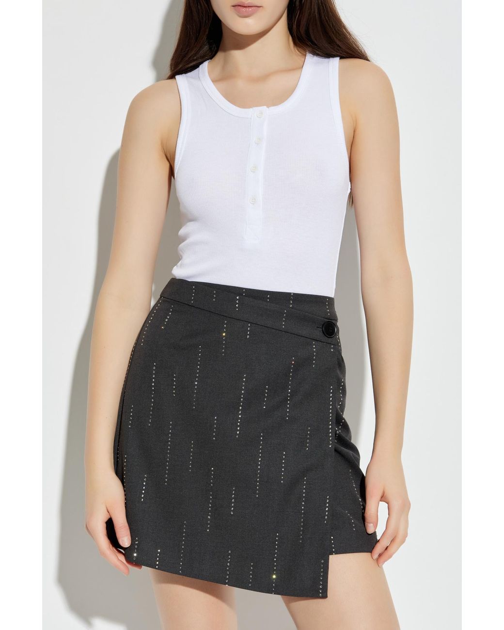 Munthe Black Ribbed Top 'Boma'