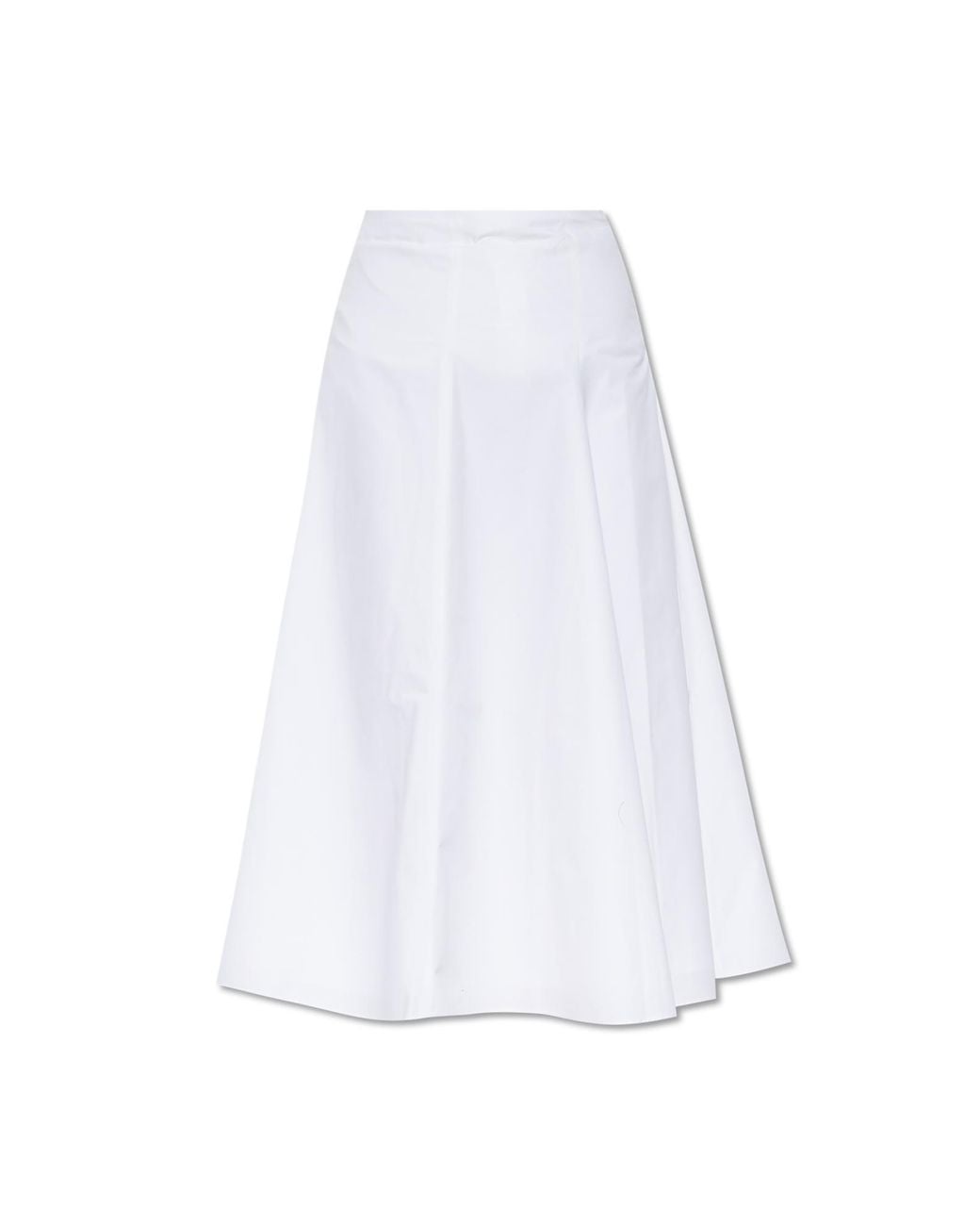 Jacquemus White Flared Skirt