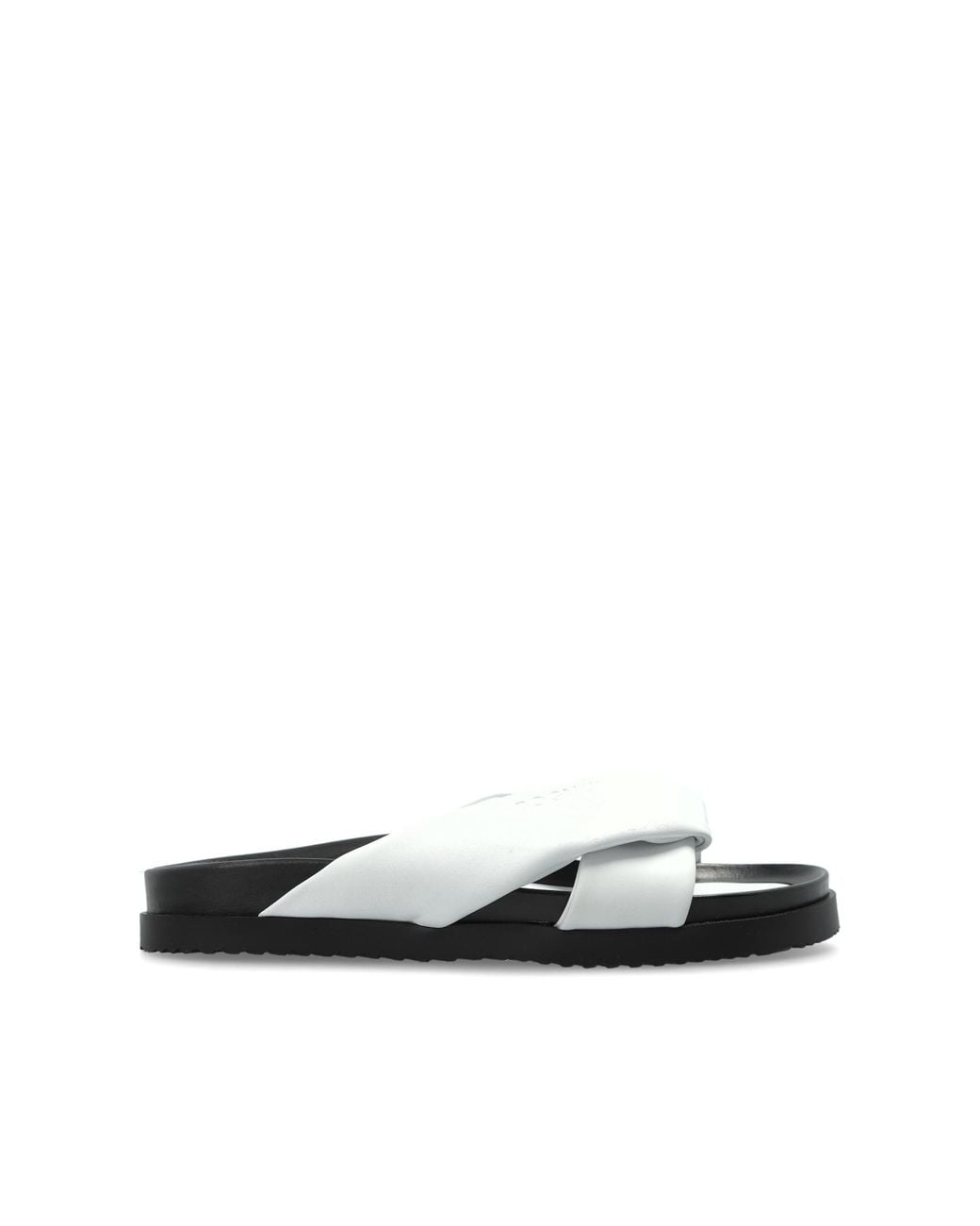 Bogner White 'Sirolo' Leather Slides