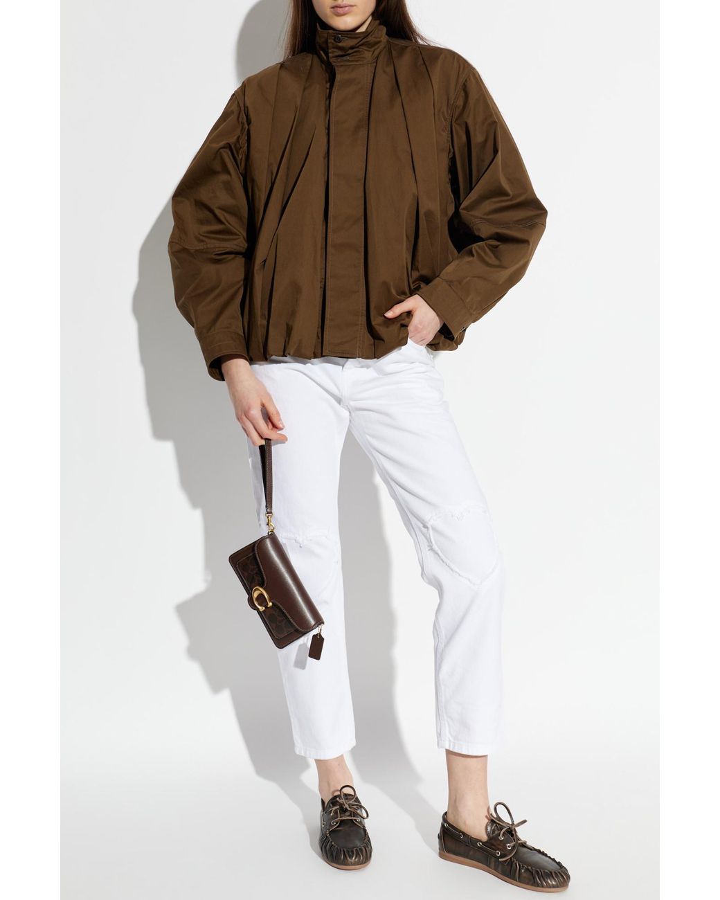 Moschino White Jeans With Heart Motif