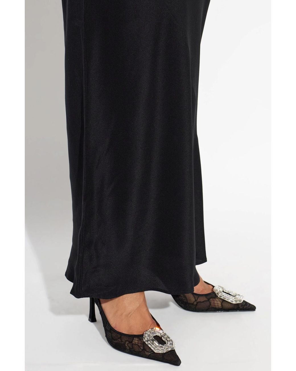 AMINA MUADDI Black 'Camelia' High-Heeled Shoes